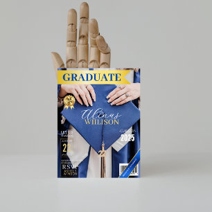 Bild av tidskriften Klassblått och guld studenten Inbjudningar