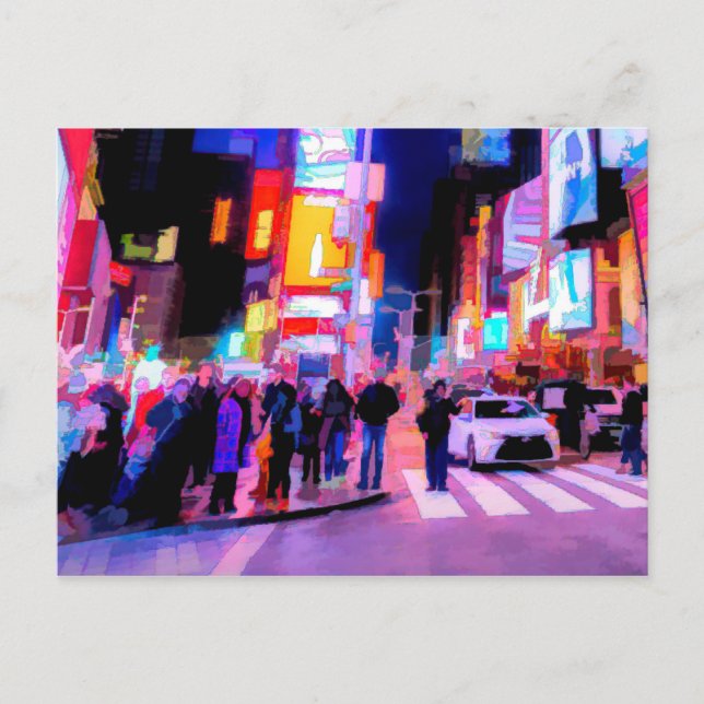 Bild av Times Square Natt Vykort (Framsida)