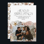 Bild av Tropiska varma julhav och hälsning Julkort<br><div class="desc">Fotokortsdesign för tropisk uppvärmning av julhav och hälsning,  modern elegant roligt-helgdag</div>