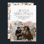 Bild av Tropiska varma julhav och hälsning Julkort<br><div class="desc">Fotokortsdesign för tropisk uppvärmning av julhav och hälsning,  modern elegant roligt-helgdag</div>