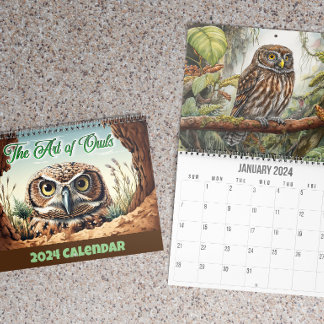 Bild av Uggla Wall Calendar Kalender