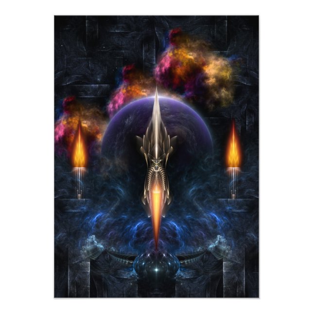 Bild av utvidgning av flyg- och rymdfärder fototryck (Framsidan)