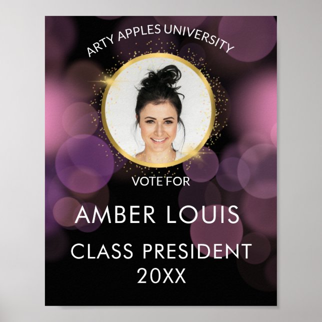 Bild av valet i student kampanj universiteten poster (Framsidan)