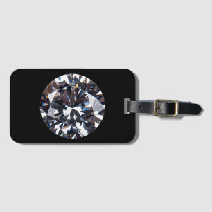 Bild av vänd Elegant Diamond Gem-bild Bagagebricka