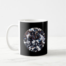 Bild av vänd Elegant Diamond Gem-bild Kaffemugg