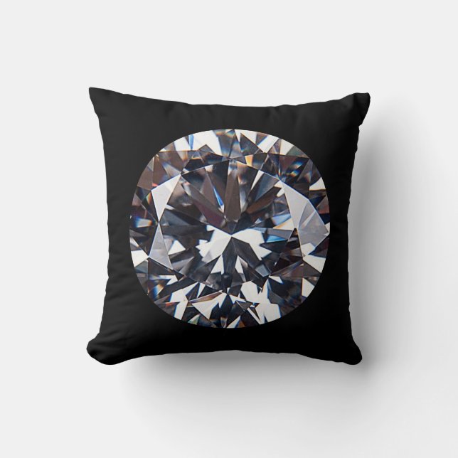 Bild av vänd Elegant Diamond Gem-bild Kudde (Framsida)