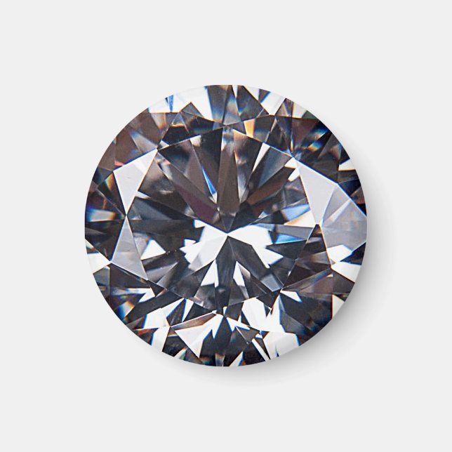 Bild av vänd Elegant Diamond Gem-bild Magnet (Framsidan)