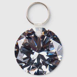 Bild av vänd Elegant Diamond Gem-bild Nyckelring