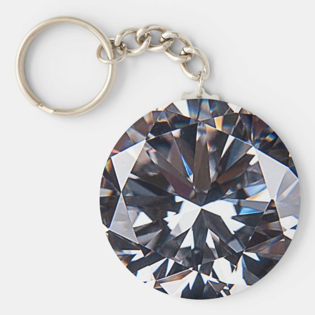 Bild av vänd Elegant Diamond Gem-bild Nyckelring (Framsidan)