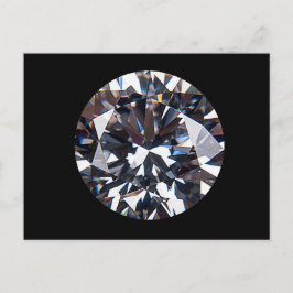 Bild av vänd Elegant Diamond Gem-bild Vykort