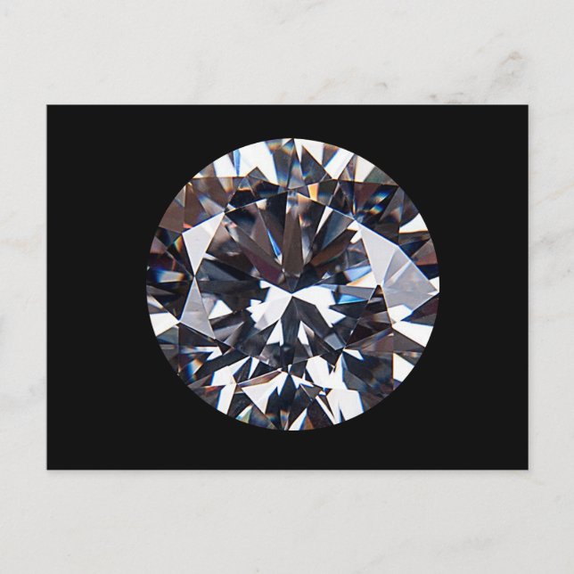 Bild av vänd Elegant Diamond Gem-bild Vykort (Framsida)