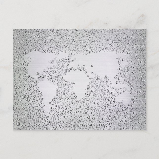 Bild av världskartan vykort (Framsida)