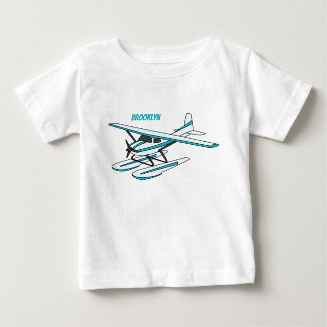 Bild av vit blåhavsruta t shirt (Framsida)
