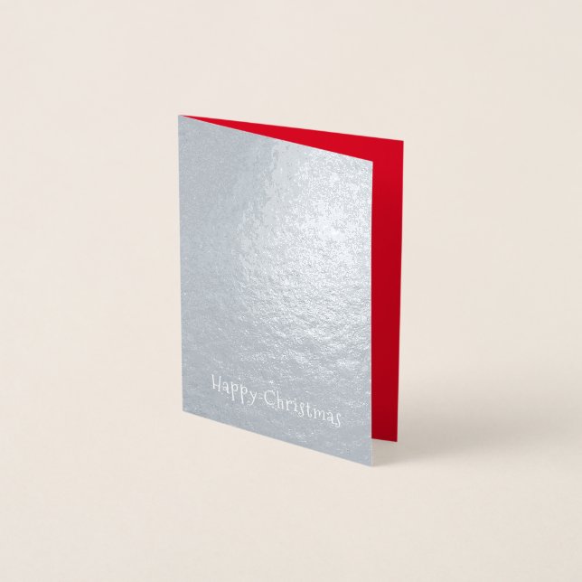 Bild av vit snowflake Julgran Folierat Kort (Framsida)