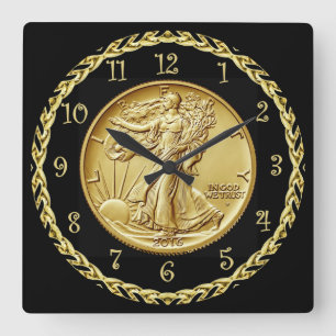 Bild av Walking Liberty Centennial Guld Coin ~ Fyrkantig Klocka
