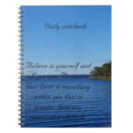 Bild blå himmel sommar sjö dagligen anteckningsbok