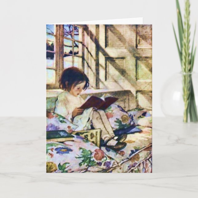 Bild Bokar i Winter av Jessie Willcox Smith Kort (Framsida)