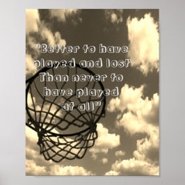 Bild-citat för Inspiron Netball Poster