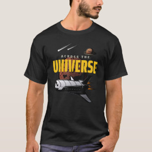 Bild D för coola Universe Space Shuttle T Shirt