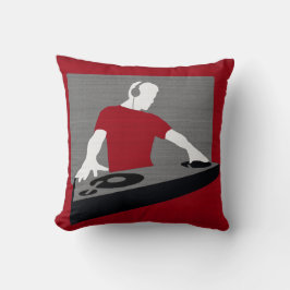 Bild-DJ-svartvitt Kudde