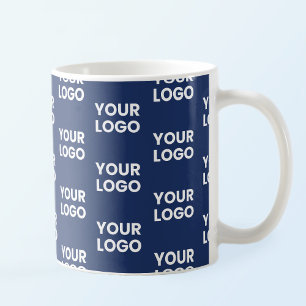Bild eller Logotyp för företag, redigerbar Mörk, m Kaffemugg