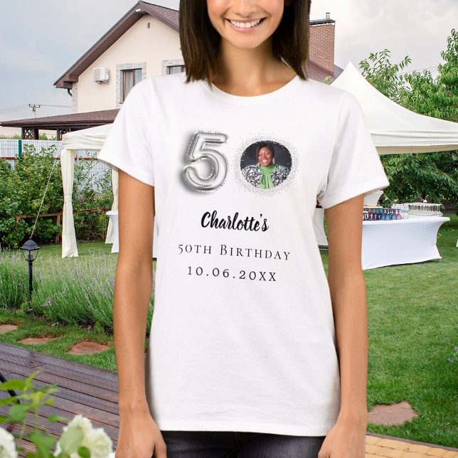 Bild för 50-årsdagen silver t shirt (Skapare uppladdad)