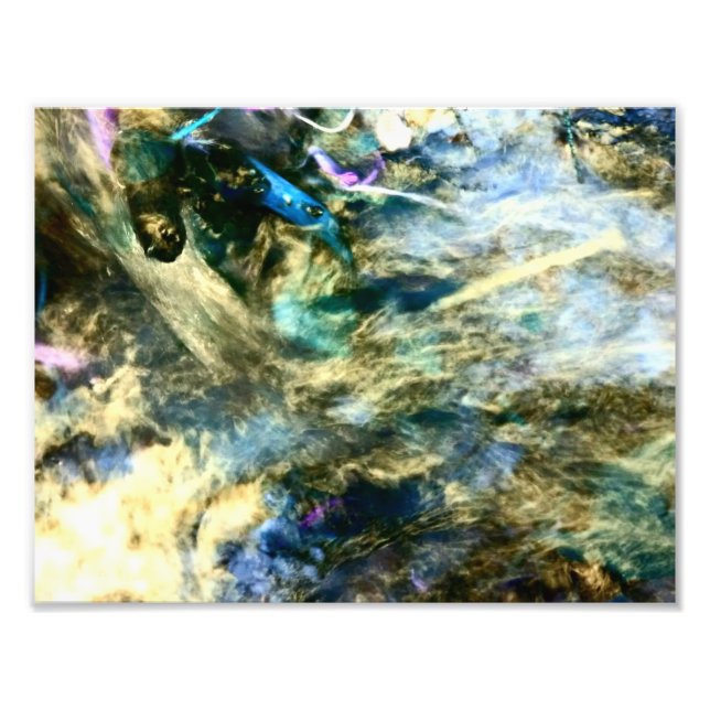 Bild för Abstrakten Färgstreck Fototryck (Framsidan)