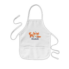 Bild för bildåtergivning av ljus Orange Barnförkläde