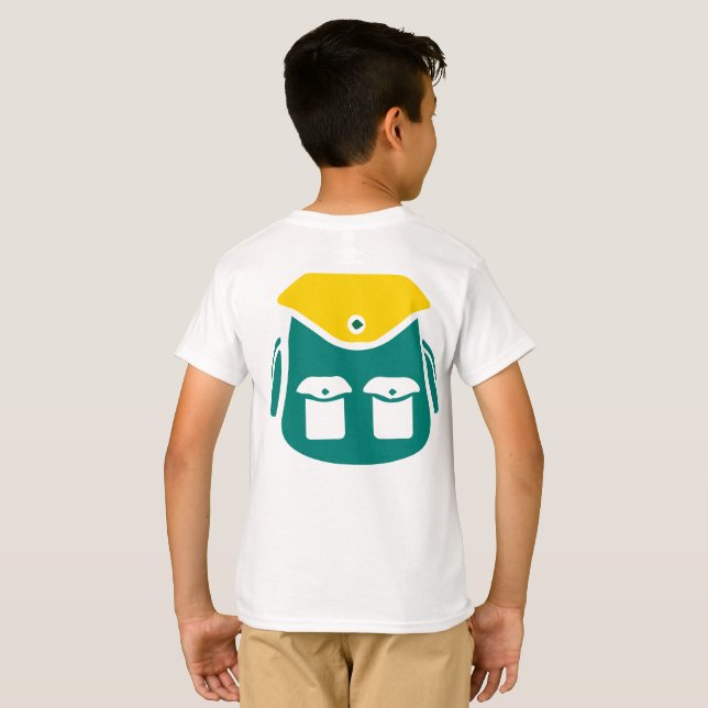 Bild för Camping Backpack T Shirt (Hel baksida)