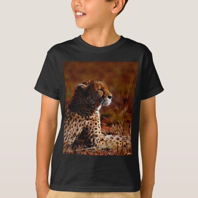 Bild för Cheetah-profil Tee Shirt (Framsida)