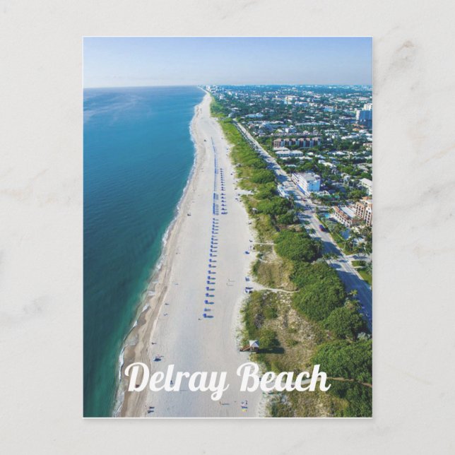 Bild för Delray Beach Florida-flygstrand Vykort (Framsida)
