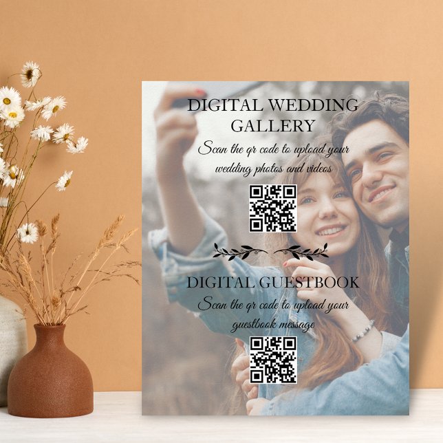 Bild för det digitala bröllopsalbumet&guestbook qr poster (Skapare uppladdad)