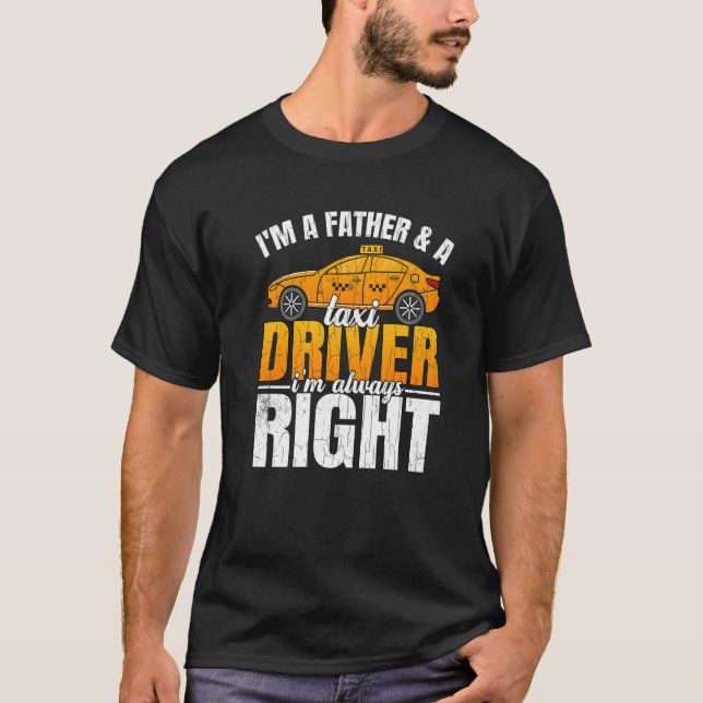 Bild för drivrutin Far Taxi Taxi i manar T Shirt (Framsida)