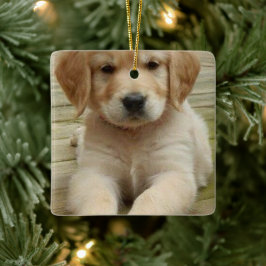 Bild för dubbla av anpassningsbar, bild jul julgransprydnad keramik