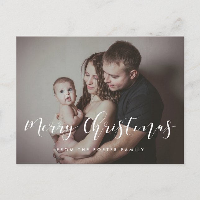 Bild för elegant God jul-familjen Vykort (Framsida)