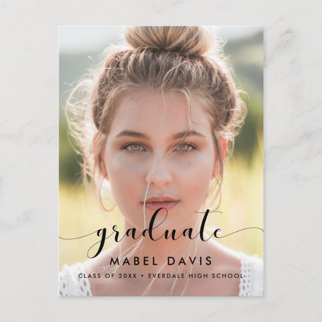 Bild för elegant och chic studenten vykort (Framsida)