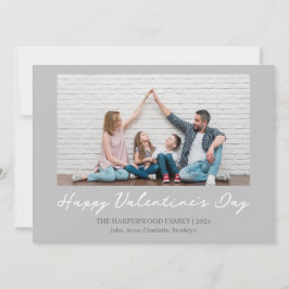 Bild för enkel Elegant Kärlek valentins dagsfamilj Julkort