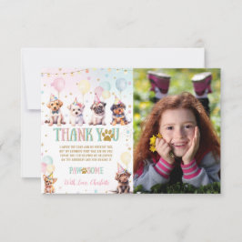 Bild för Födelsedagsfesten för ballonger av Hundar Tack Kort