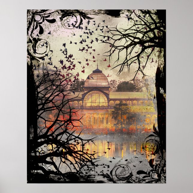 Bild för Göteborg Solarium Autumn Reflection Art S Poster (Framsidan)