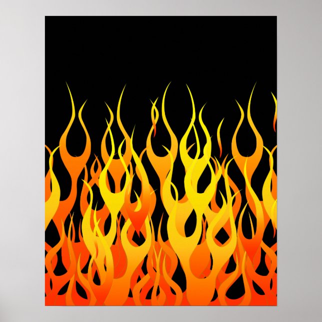 Bild för hett Tävla Flames Poster (Framsidan)