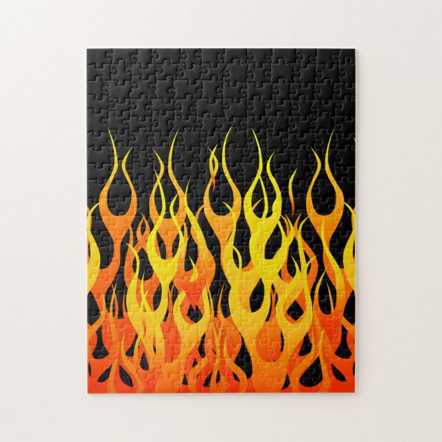 Bild för hett Tävla Flames Pussel (Vertikal)