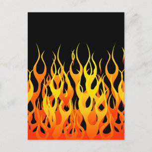 Bild för hett Tävla Flames Vykort