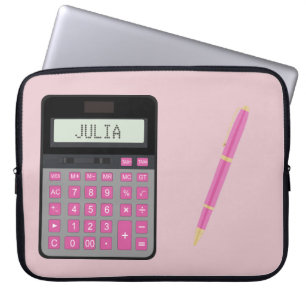 Bild för kalkylator och penna laptop fodral