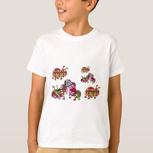 Bild för Nyckelpiga av vattenpelare och Ladybug Tee Shirt (Framsida)