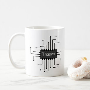 Bild för personlig Computer IC Chip Kaffemugg