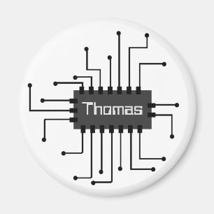 Bild för personlig Computer IC Chip Magnet