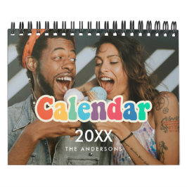 Bild för Retro 60s Hippie Roligt-familj 2025 Kalender