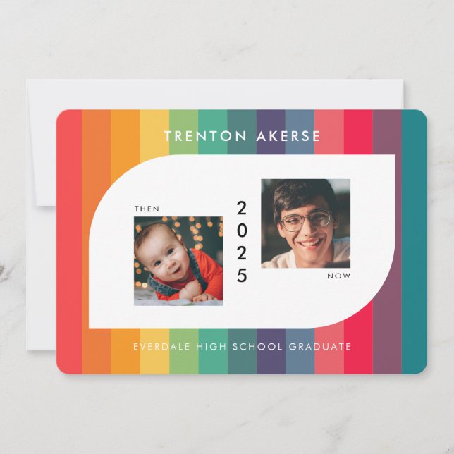 Bild för Retrofärgfull geometrisk form Student Meddelande (Framsida)