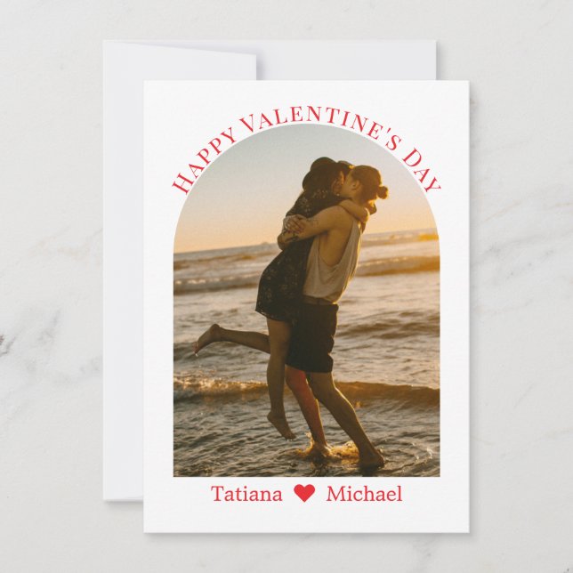 Bild för röd skriptmatris i alla hjärtans dag julkort (Framsida)