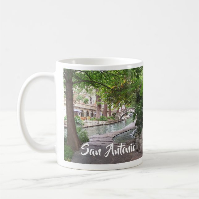 Bild för San Antonio Texas Riverpromenäge Kaffemugg (Vänster)
